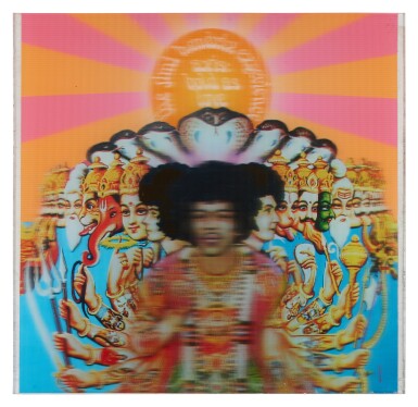 View full screen - View 1 of Lot 44. Jimi Hendrix | Promotional Lenticular for "Axis Bold as Love".