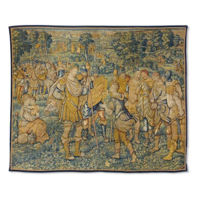 View full screen - View 1 of Lot 92. A Flemish Classical Tapestry, probably Oudenaarde, last quarter 16th century.