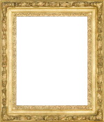 A 20th century Louis XIII-style carved giltwood garland frame