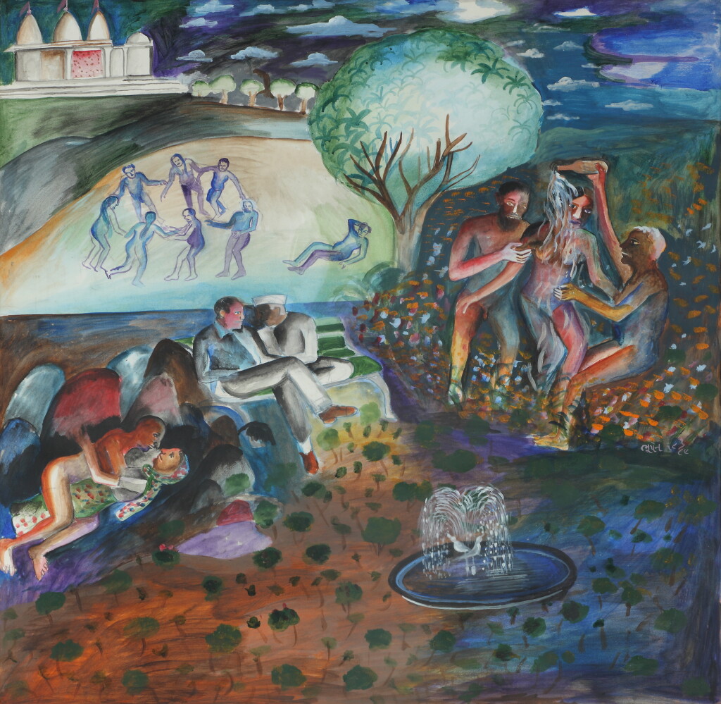 View full screen - View 1 of Lot 320. Sakhis in Vrindavan.
