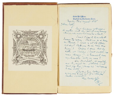 View full screen - View 1 of Lot 43. Dickens, Oliver Twist, 1838, first edition, first issue, with autograph letter signed by author.