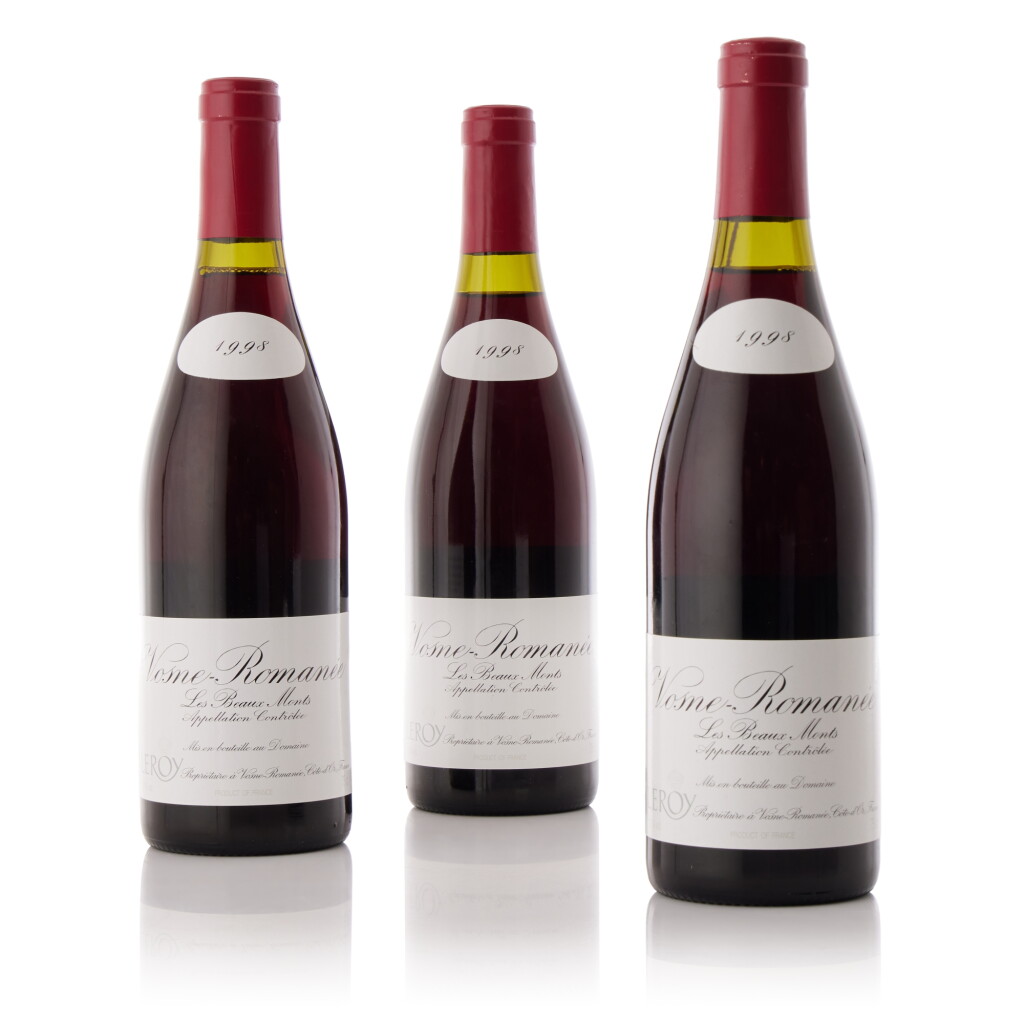 View full screen - View 1 of Lot 9014. Vosne Romanée, Les Beaux Monts 1998 Domaine Leroy (3 BT).