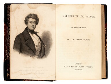 View full screen - View 1 of Lot 222. Dumas | Marguerite de Valois, London, 1847, later half leather.