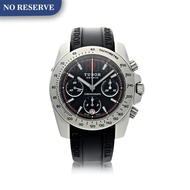 View full screen - View 1 of Lot 803. TUDOR | REFERENCE 20300 SPORT CHRONOGRAPH A STAINLESS STEEL AUTOMATIC CHRONOGRAPH WRISTWATCH WITH DATE, CIRCA 2007.