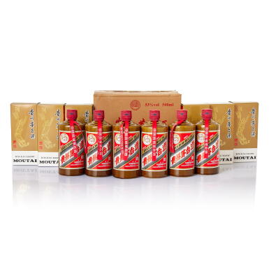 View full screen - View 1 of Lot 5624. 2021年產 "飛天牌" 精品貴州茅台酒 (原箱) Kweichow Flying Fairy Moutai Jingpin 2021 (6 BT50).