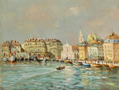 View full screen - View 1 of Lot 489. MARCEL DYF | VIEUX PORT DE MARSEILLE.