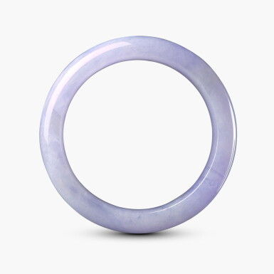 View full screen - View 1 of Lot 1355. Lavender Jadeite Bangle | 天然紫色翡翠手鐲.