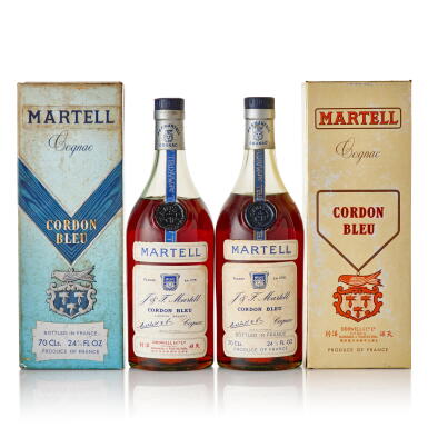 View full screen - View 1 of Lot 6650. Cognac Martell Cordon Bleu 40.0 abv NV (2 BT70).