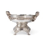 A Monumental American Silver Bacchus Punch Bowl, Design Attributed to Eugene J. Soligny, Tiffany & Co., New York, Circa 1873