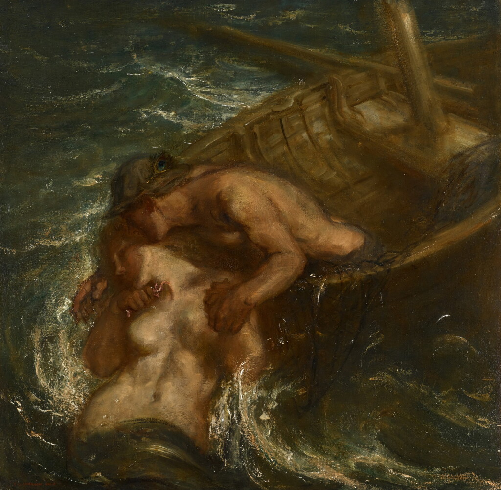 View full screen - View 1 of Lot 34. The Fisherman and the Mermaid.