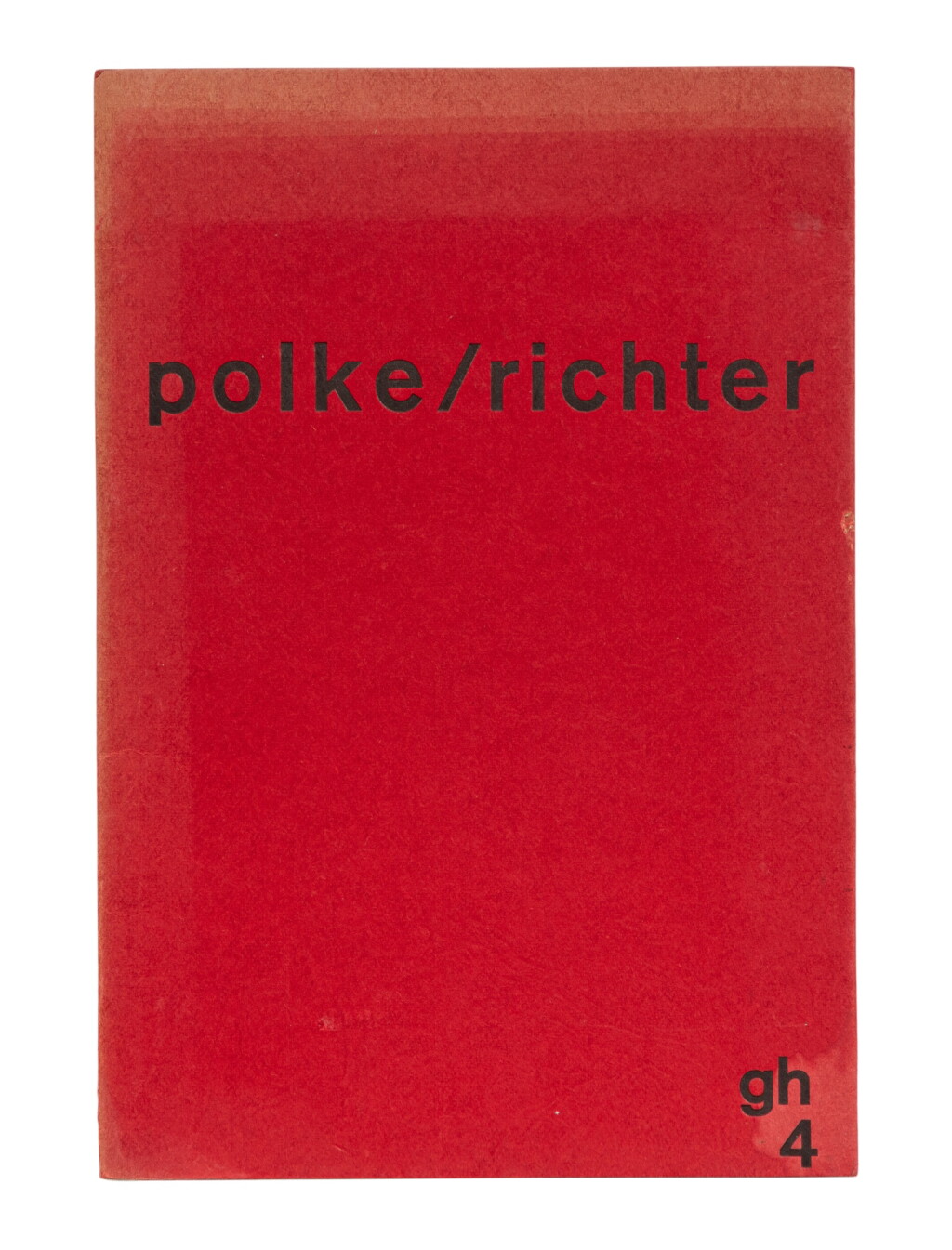View full screen - View 1 of Lot 112. Polke/Richter. Galerie h, 1966. Catalogue conçu par Richter et Sigmar Polke pour une exposition commune à Hanovre en mars 1966. Avec 3 autres catalogues dont 2 signés..