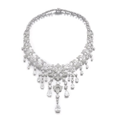 View full screen - View 1 of Lot 661. Magnificent diamond necklace | 卡地亞鑽石項鏈.