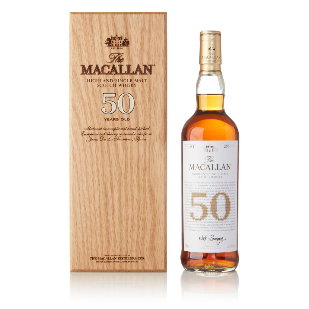 View full screen - View 1 of Lot 4. The Macallan 50 Year Old 2018 Release 44.0 abv NV (1 Bottle 70cl).