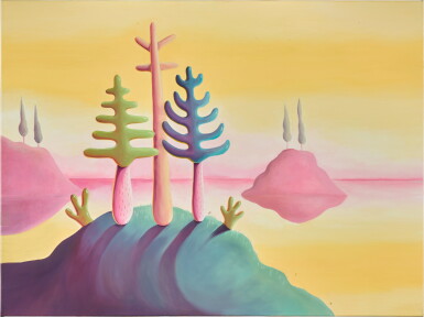 View full screen - View 1 of Lot 4. Two Pink Islands and One Green Island.