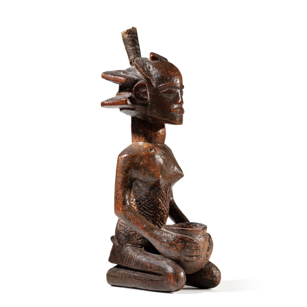 View full screen - View 1 of Lot 169. Statue, Luba Shankadi, République Démocratique du Congo | Luba Shankadi figure, Democratic Republic of the Congo.