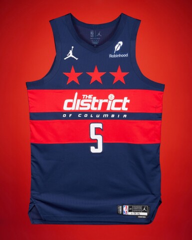View full screen - View 1 of Lot 49. Jamir Watkins Washington Wizards 2025-2026 Emirates NBA Cup Game Worn Statement Edition Jersey | Matched to Media Day.