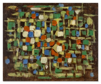 View full screen - View 1 of Lot 196. Ocre et rouge (Composition 233).