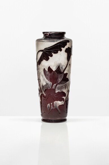 View full screen - View 1 of Lot 87. Lotus vase , circa 1895.