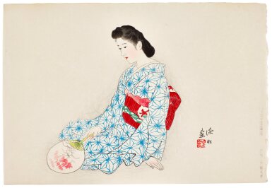 View full screen - View 1 of Lot 82. Ito Shinsui (1898-1972) | The Epitome of Feminine Beauty (Yamato nadeshiko) | Showa period, 20th century .