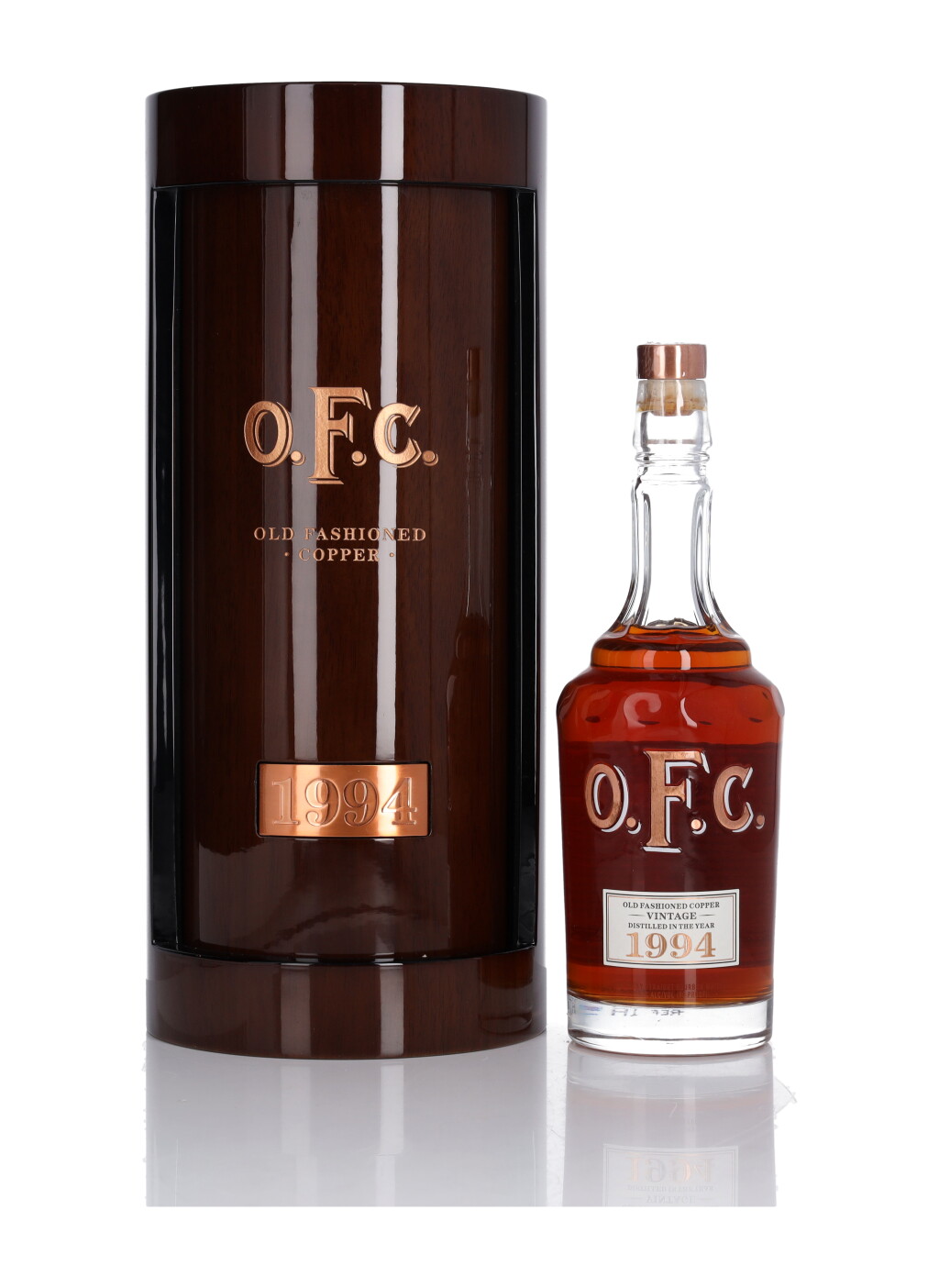 View full screen - View 1 of Lot 254. O.F.C. Old Fashion Copper Bourbon 90 Proof 1994 (1 Bottle 75cl).