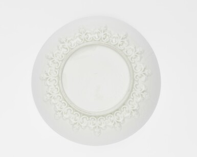 View full screen - View 1 of Lot 19. An Early Meissen White Porcelain Saucer, Circa 1715-20.