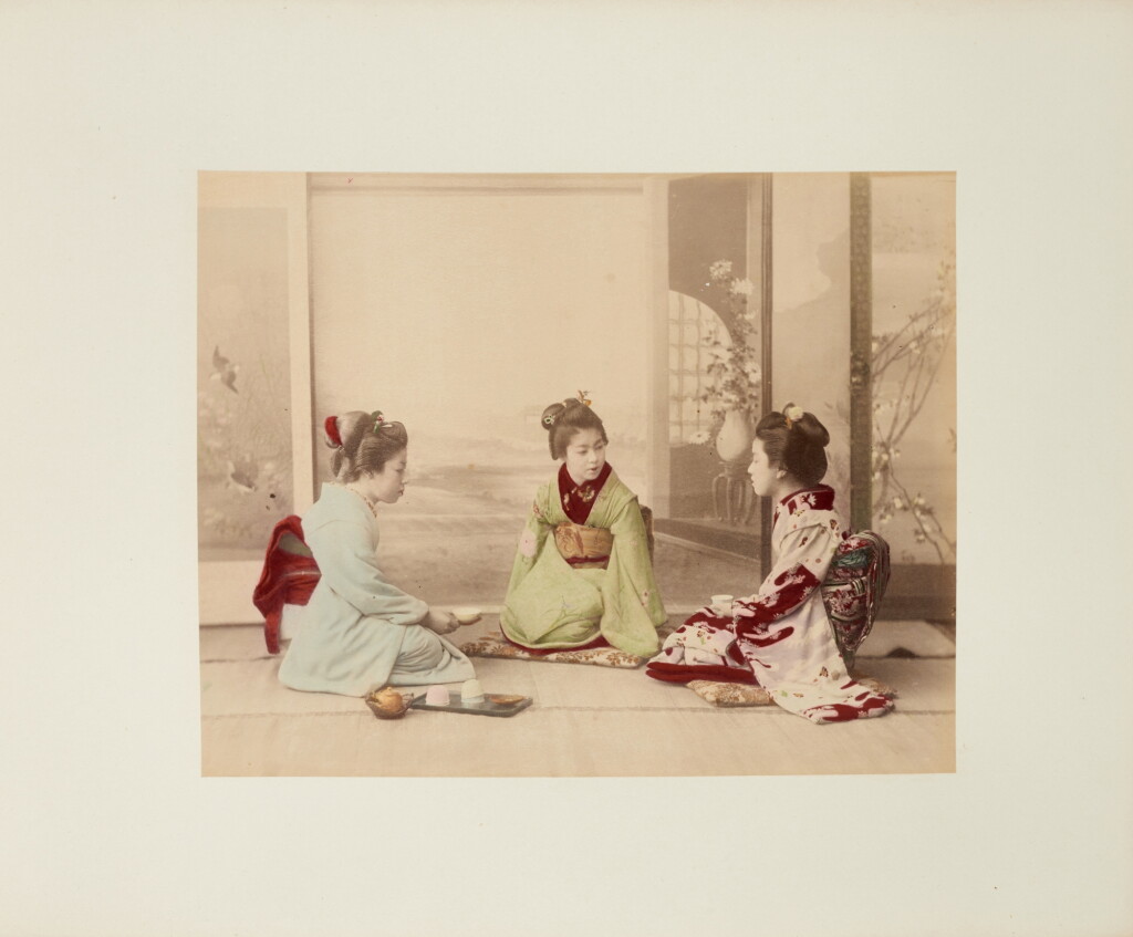 View full screen - View 1 of Lot 36. Tamamura Kozaburo (1856-1923) | A silk-bound photograph album | Meiji period, late 19th century .