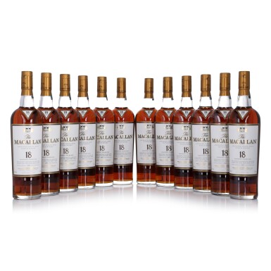 View full screen - View 1 of Lot 22. The Macallan 18 Year Old Sherry Oak 43.0 abv 1997 (12 Bottles 70cl).