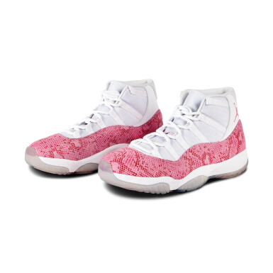 View full screen - View 1 of Lot 32. Nike Air Jordan XI Retro OVO ‘Pink Snakeskin’ Alternate Sample | Size 11.5.