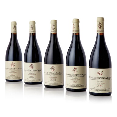 View full screen - View 1 of Lot 9555. Romanée St. Vivant Jean Jacques Confuron Vertical (5 BT).