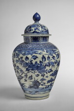 A Japanese Blue and White Octagonal Vase, Late 17th Century