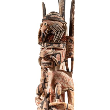 View full screen - View 1 of Lot 7. Statue, Malagan, Nouvelle-Irlande, Archipel Bismarck | Malagan Figure, New Ireland, Bismarck Archipelago.