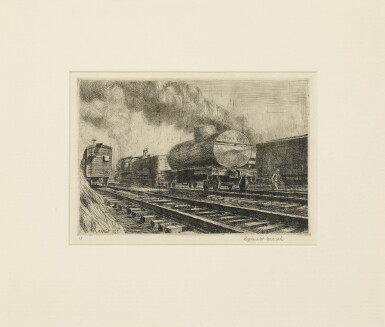 View full screen - View 1 of Lot 131. REGINALD MARSH | TANK CAR, RAIL (SASOWKSY 86).