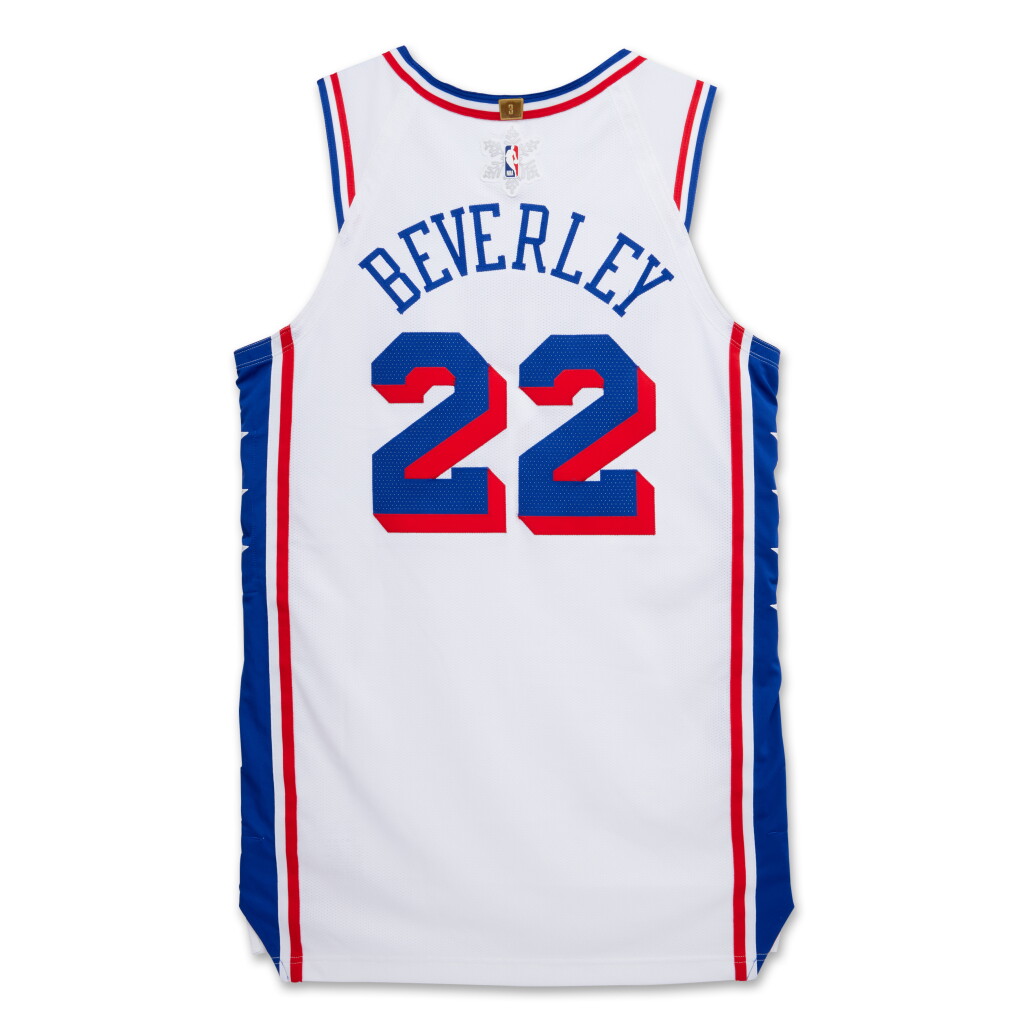 View full screen - View 1 of Lot 60. Patrick Beverley ‘Christmas Day’ Philadelphia 76ers 2023-2024 Game Worn Association Edition Jersey .
