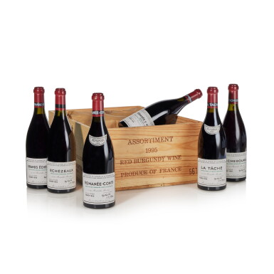 View full screen - View 1 of Lot 2. DRC Assortment Case 1995 Domaine de la Romanée-Conti (12 BT).
