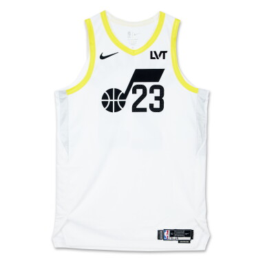 View full screen - View 1 of Lot 155. Lauri Markkanen Utah Jazz 2024-2025 Emirates NBA Cup Game Worn Association Edition Jersey .