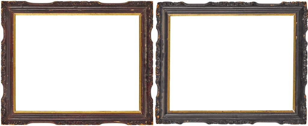 View full screen - View 1 of Lot 125. A pair of British Victorian lacquered frames.