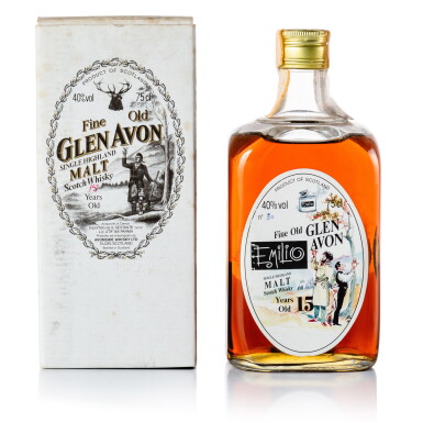 View full screen - View 1 of Lot 156. Glen Avon Gordon & MacPhail Emilio 15 Year Old 40.0 abv 1974 (1 BT 75cl).