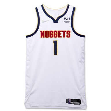 View full screen - View 1 of Lot 34. Michael Porter Jr. Denver Nuggets 2021-2022 Game Worn Icon Edition Jersey .