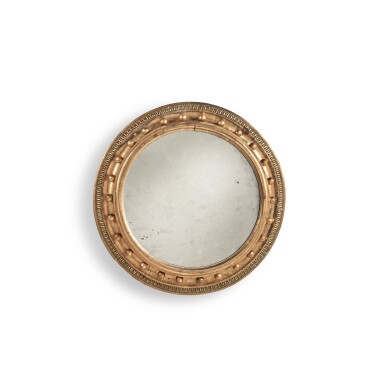 View full screen - View 1 of Lot 109. A Classical Giltwood Girandole Mirror, New York, Circa 1815.