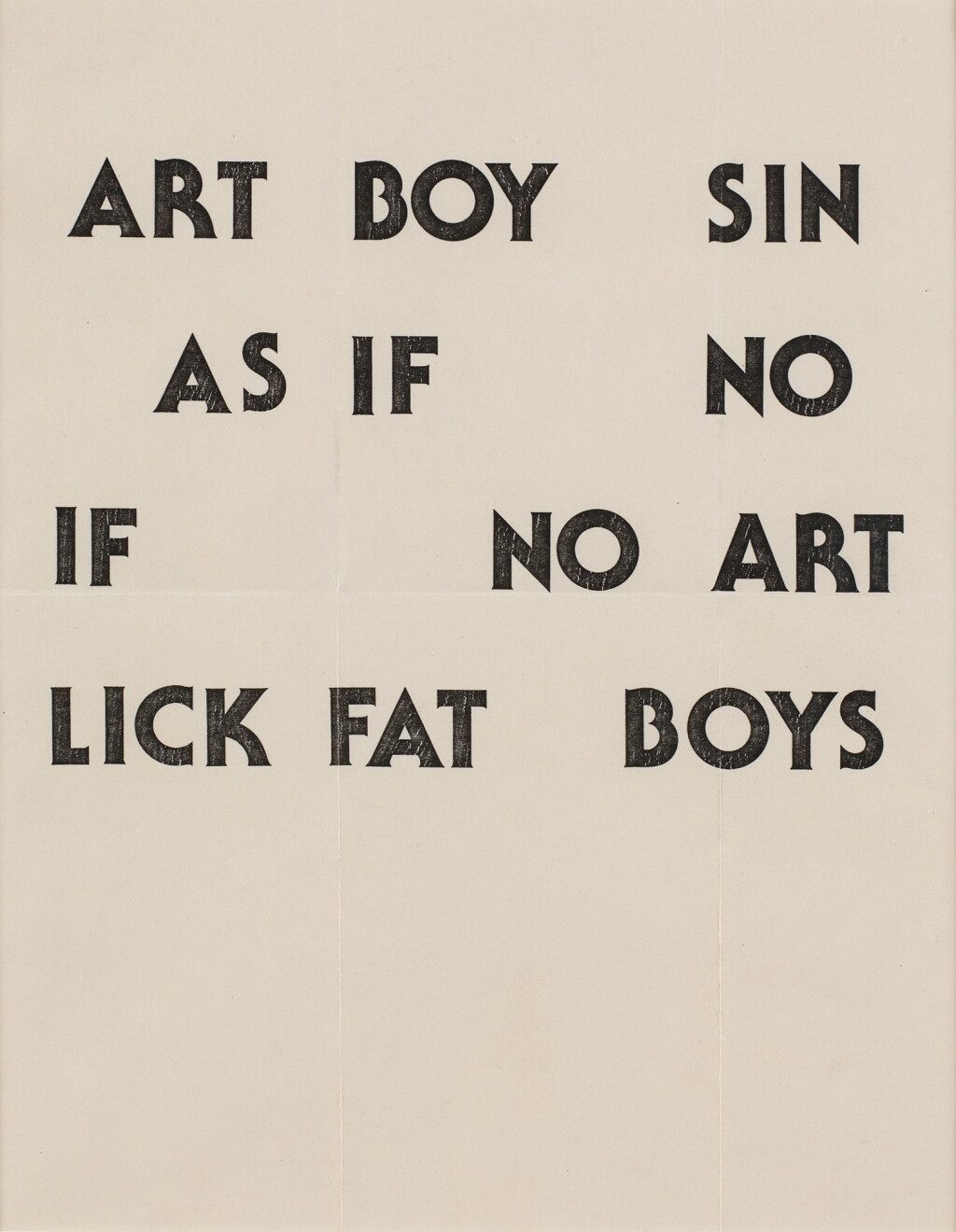 View full screen - View 1 of Lot 436. Untitled (Art Boy Sin).