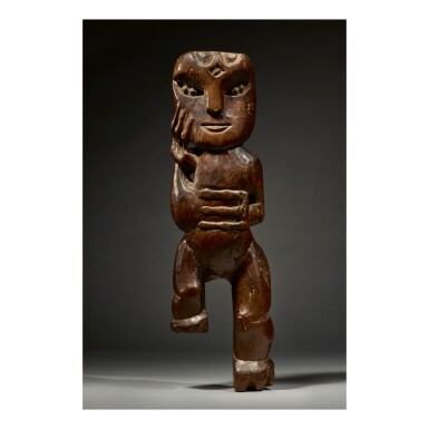 View full screen - View 1 of Lot 39. MAORI DANCING FIGURE.