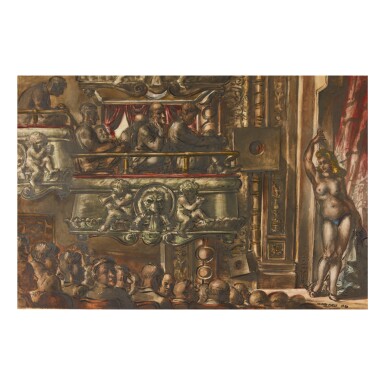 View full screen - View 1 of Lot 66. REGINALD MARSH | ELTINGE FOLLIES.