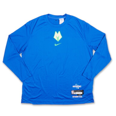 View full screen - View 1 of Lot 98. Chris Livingston Milwaukee Bucks 2023-2024 City Edition Warmup Top.