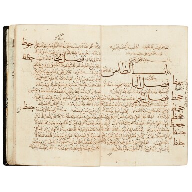 View full screen - View 1 of Lot 104. Abu Nasr Isma'il ibn Hammad al-Jawhari (d.1008 AD), Kitab al-sihah fi'l-lugha ('The Book of Correct Language'), probably Iraq, 12th century.