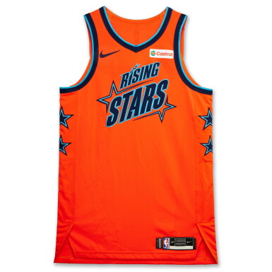 View full screen - View 1 of Lot 89. Zaccharie Risacher Game Worn ‘Rising Stars’ Jersey .