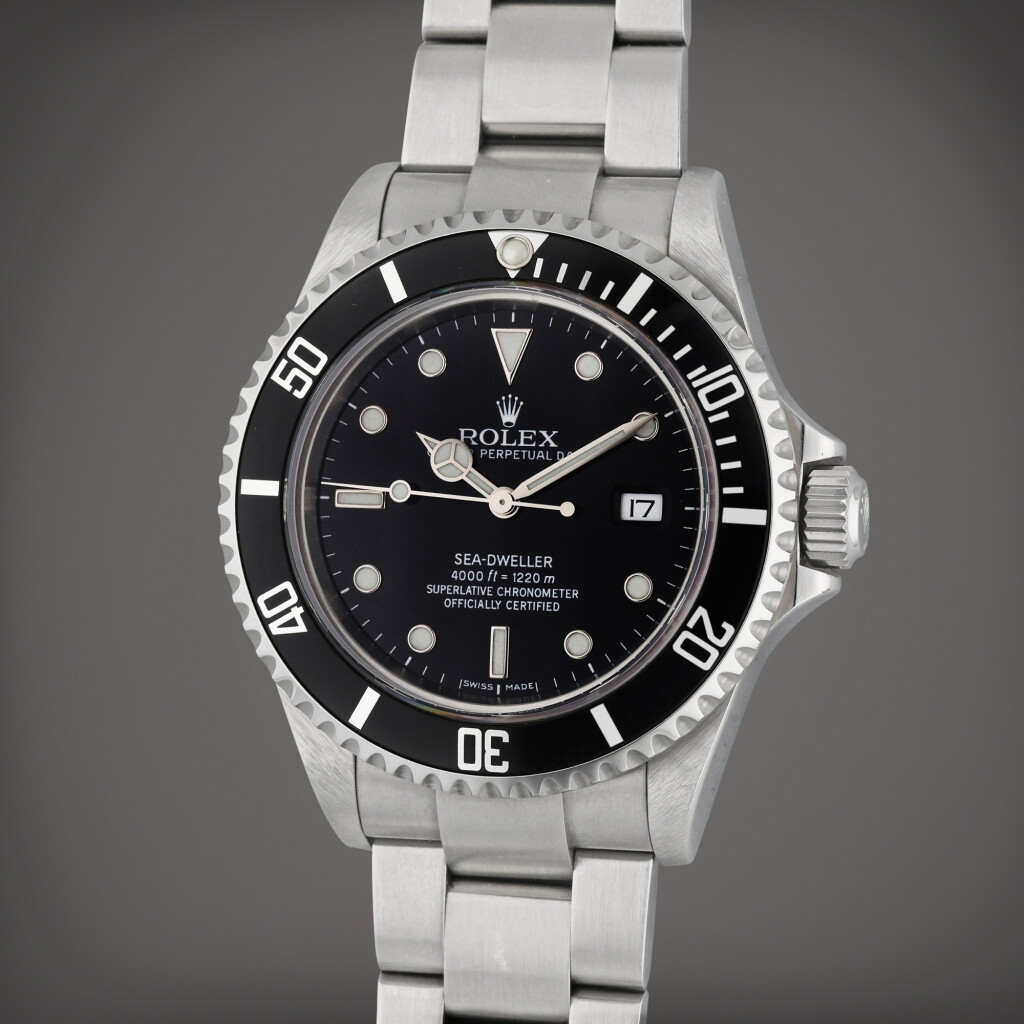 View full screen - View 1 of Lot 303. Reference 16600 T Sea-Dweller | A stainless steel automatic wristwatch with date and bracelet, Circa 2008.