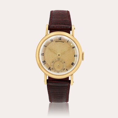 View full screen - View 1 of Lot 413. Empire Montre bracelet en or jaune | Yellow gold wristwatch Vers 1955 | Circa 1955.