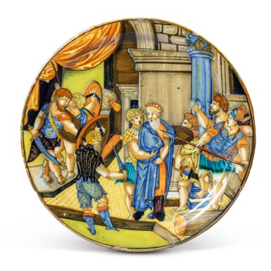 View full screen - View 1 of Lot 11. THE LU UR PAINTER (‘L’), PROBABLY LUSTRED IN THE WORKSHOP OF MAESTRO GIORGIO IN GUBBIO, PAINTED IN URBINO, SIGNED AND DATED 1533.