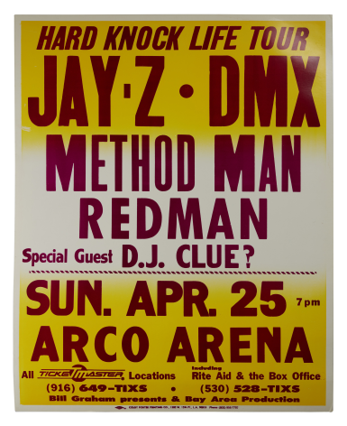 View full screen - View 1 of Lot 133. Hard Knock Life Tour at the Arco Arena concert poster, 1999.