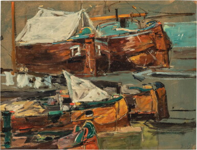 View full screen - View 1 of Lot 158. Bateaux de pêche.